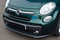 Fiat 500/500L 2013-2022 рр. Накладки на решітку (popstar, нерж.) фото 1