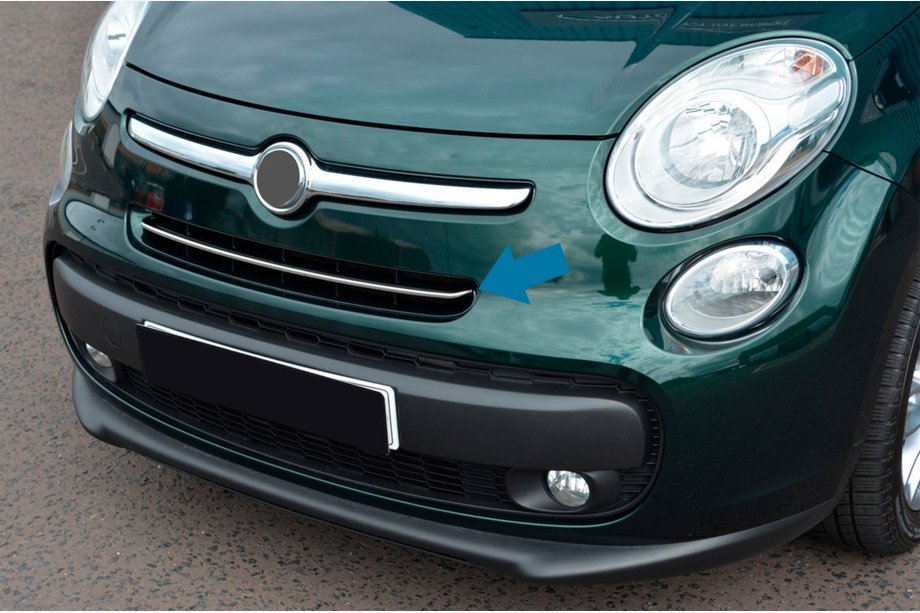 Fiat 500/500L 2013-2022 рр. Накладки на решітку (popstar, нерж.) Image