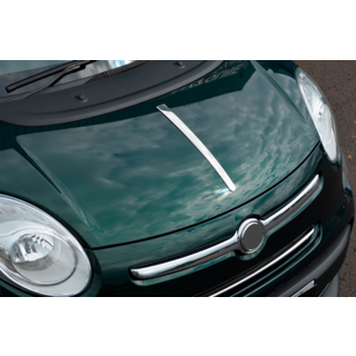 Смужка на капот (нерж.) Fiat 500/500L 2013-2022 рр. фото 3