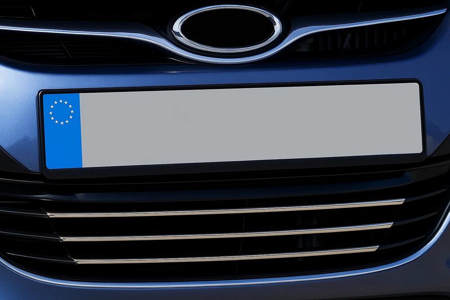 Hyundai I-40 2011-2019 рр. Накладки на решітку (3 шт, нерж.) Фото 3