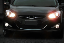 Hyundai I-40 2011-2019 рр. Обведення решітки (1 шт, нерж) фото 1