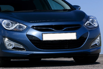 Hyundai I-40 2011-2019 рр. Хром на противотуманки (2 шт., нерж.) фото 1