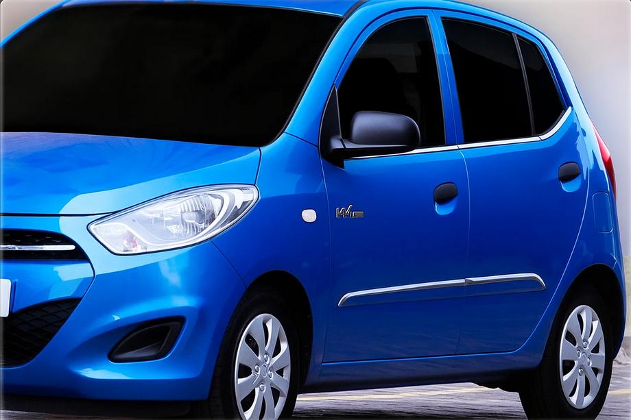 Hyundai I-10 2008-2013 рр. Окантовка вікон (6 шт, нерж.) Image