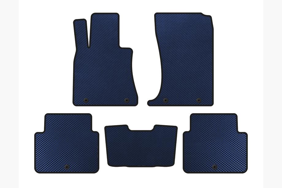 Hyundai Genesis DH 2013-2016 рр. Килимки EVA (SD, Синій) Image