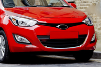 Hyundai I-20 2012-2014 рр. Обведення на решітку (нерж.) фото 1