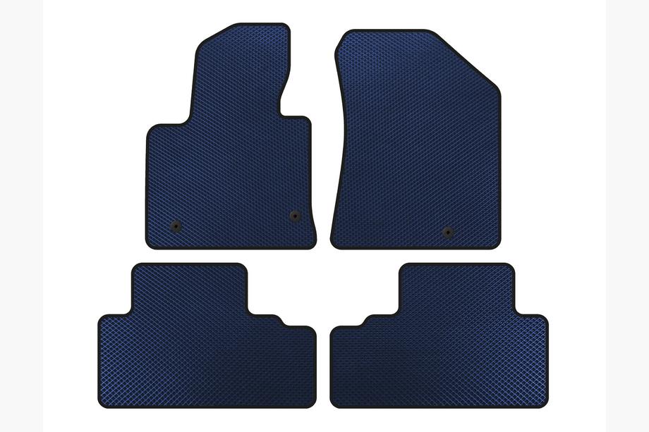 Kia Carens 2012- рр. Килимки EVA (Синій) Image
