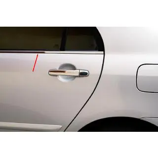 Зовнішня окантовка стекол (4 шт, нерж Toyota Verso 2009-2018 рр.