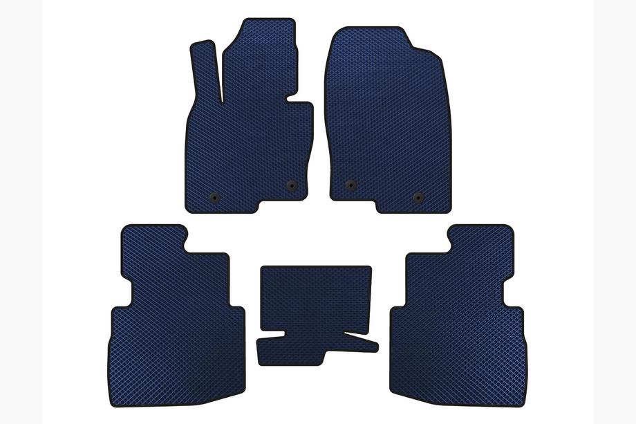 Mazda CX-9 2017- рр. Килимки EVA (2 ряди, 7-ми місний, Синій) Image