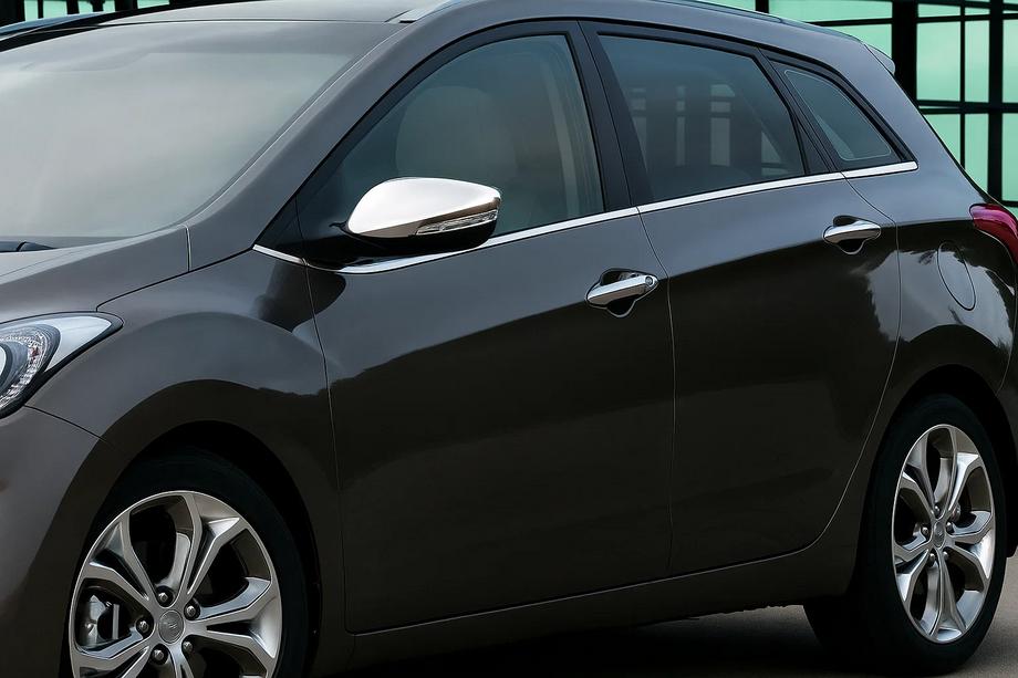 Hyundai I-30 2012-2017 рр. Накладки на дзеркала з вирізом під поворот (2 шт) Image