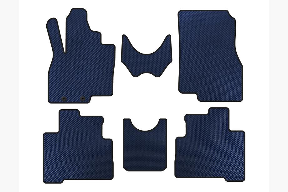 Mitsubishi Grandis 2003-2011 рр. Килимки EVA (2 ряди, Синій) Image