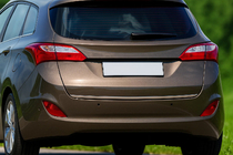 Hyundai I-30 2012-2017 рр. Кромка багажника (SW, нерж) фото 1