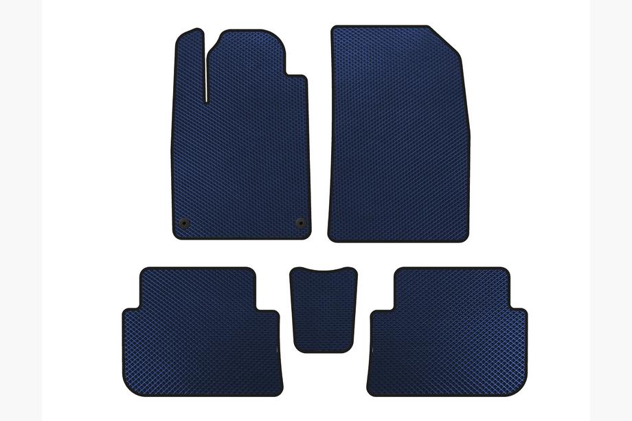 Peugeot 407 2004-2011 рр. Килимки EVA (SD, Синій) Image