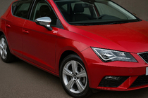 Seat Leon 2013-2020 рр. Накладки на дзеркала (2 шт., нерж) фото 2