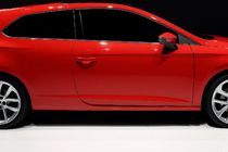 Seat Leon 2013-2020 рр. Молдинг бічних стекол (3 дверний, 6 шт, нерж) фото 1