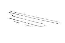 Seat Leon 2013-2020 рр. Молдинг бічних стекол (3 дверний, 6 шт, нерж) фото 3