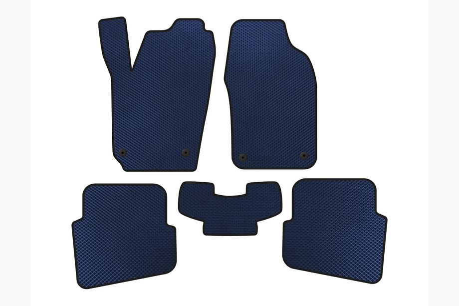 Volkswagen Polo 2001-2009 рр. Килимки EVA (HB, 3/5-ти дверний, Синій) Фото 2