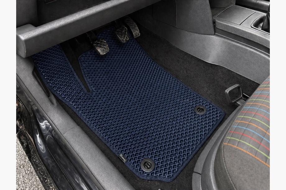 Volkswagen Polo 2001-2009 рр. Килимки EVA (HB, 3/5-ти дверний, Синій) Фото 1