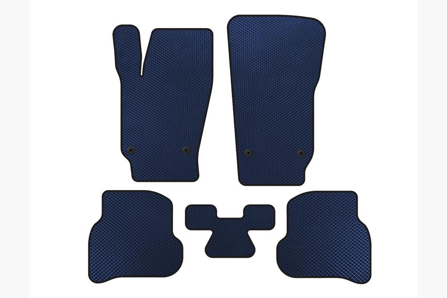 Volkswagen Polo 2010-2017 рр. Килимки EVA (HB, 3/5-ти дверний, Синій) Image