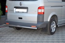 Volkswagen T5 Multivan 2003-2010 рр. Задня дуга AK002 (нерж) фото 4