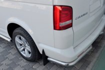 Volkswagen T5 Multivan 2003-2010 рр. Задні куточки AK003 (2 шт., нерж) фото 10