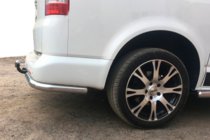 Volkswagen T5 Multivan 2003-2010 рр. Задні куточки AK003 (2 шт., нерж) фото 1