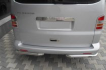 Volkswagen T5 Caravelle 2004-2010 рр. Задні куточки AK003 (2 шт., нерж) фото 2