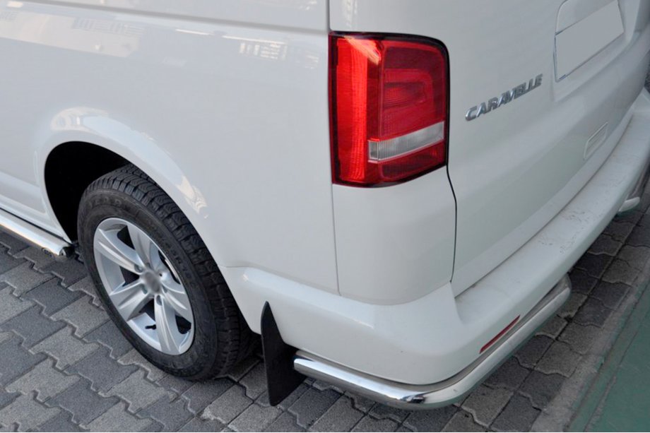 Volkswagen T5 Caravelle 2004-2010 рр. Задні куточки AK003 (2 шт., нерж) Image
