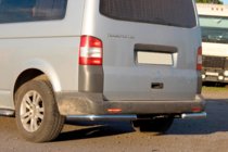 Volkswagen T5 2010-2015 рр. Задні куточки AK003 (2 шт., нерж) фото 3