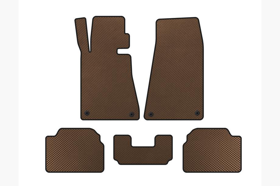 BMW 5 серія E34 1988-1995 рр. Килимки EVA (Коричневі) Image