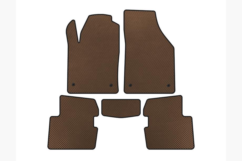 Dodge Dart 2012-2017 рр. Килимки EVA (SD, Коричневий) Image