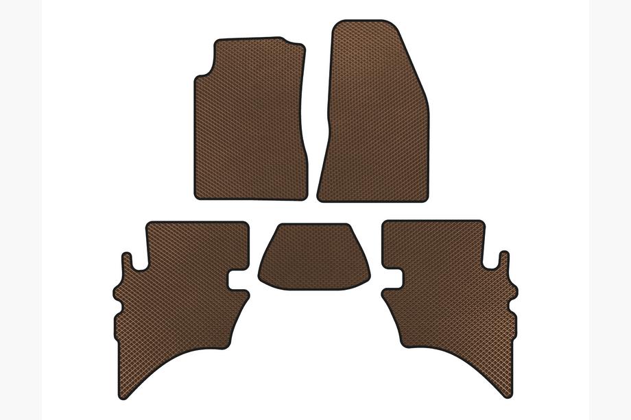 Ford Ranger 2002-2006 рр. Килимки EVA (Коричневий) Фото 1
