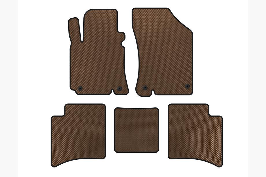 Geely MK Cross 2010-2016 рр. Килимки EVA (Коричневий) Image