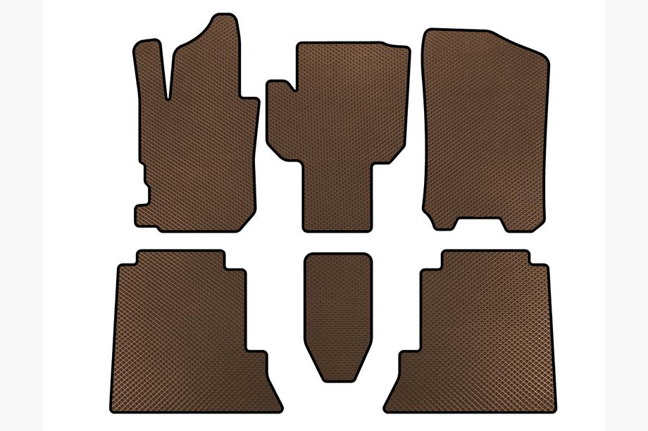Honda FR-V 2004-2009 рр. Килимки EVA (Коричневий) Image