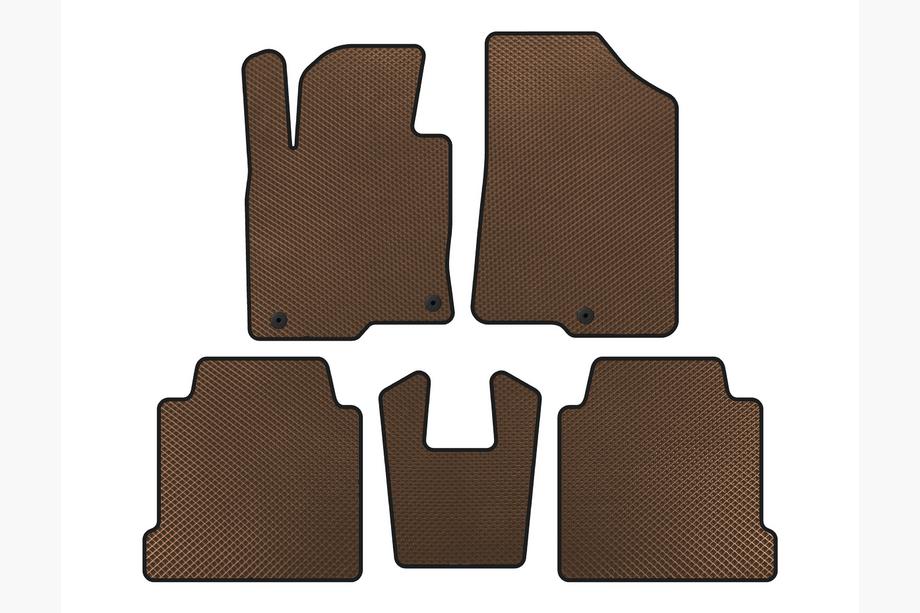 Kia Cadenza 2016- рр. Килимки EVA (Коричневий) Image