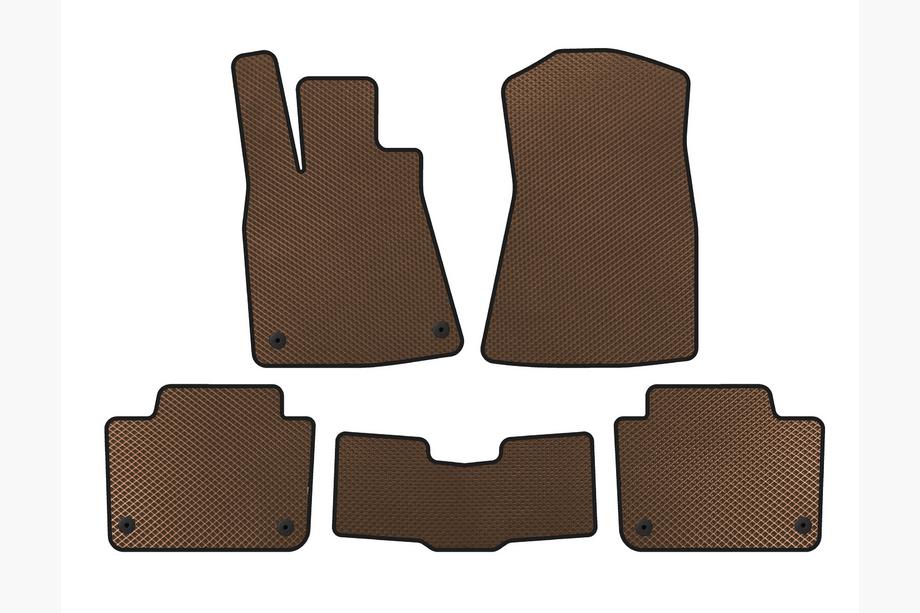 Lexus GS 2005-2011 рр. Килимки EVA (SD, Коричневий) Image