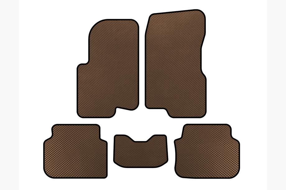 Smart 1998-2007 рр. Килимки EVA (2003-2007, Forfour, Коричневий) Image