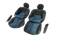 Peugeot Partner Tepee 2008-2018 рр. Авточохли (тканина і шкірозамінник, Premium) фото 7