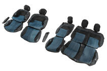 Peugeot Partner Tepee 2008-2018 рр. Авточохли (тканина і шкірозамінник, Premium) фото 2