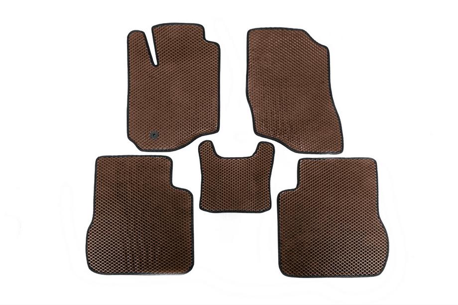 Mitsubishi Outlander 2001-2006 рр. Килимки EVA (Коричневий) Фото 3