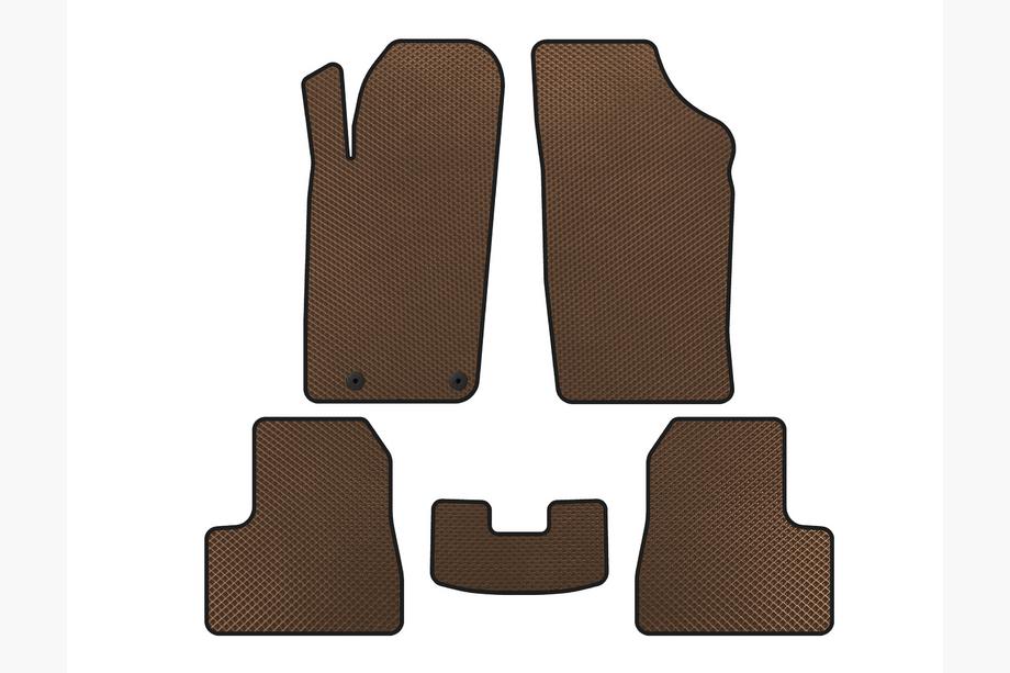 Peugeot 206 1998-2024 рр. Килимки EVA (Коричневий) Image