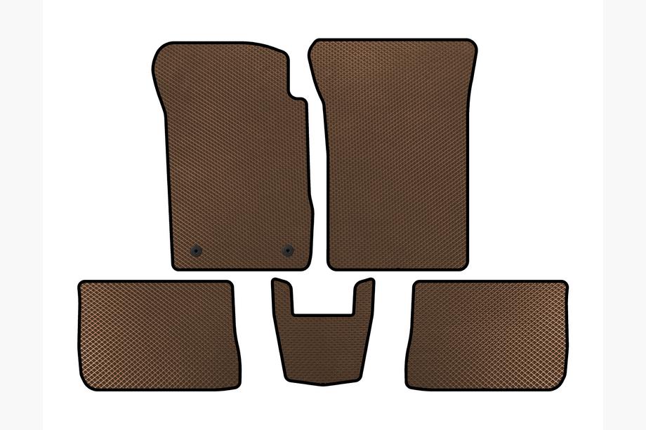 Renault Symbol 2008-2013 рр. Килимки EVA (SD, Коричневий) Image