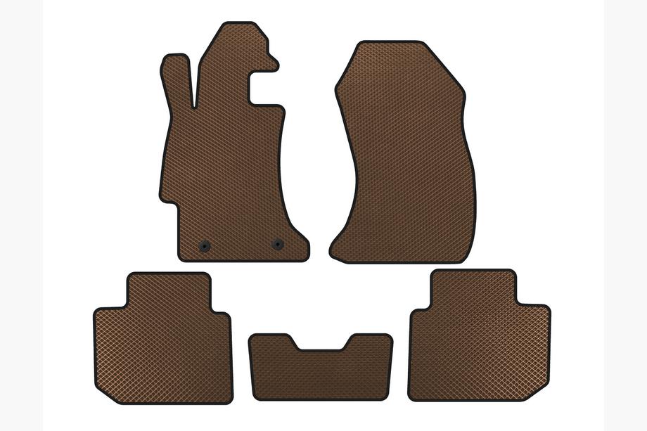 Subaru Impreza 2011-2016 рр. Килимки EVA (SD, Коричневий) Image