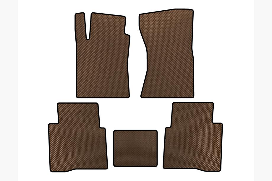 Toyota Fortuner 2006-2015 рр. Килимки EVA (Коричневий) Фото 1