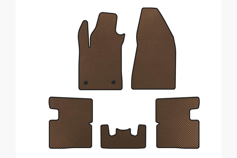 Alfa Romeo Giulietta 2010-2020 рр. Килимки EVA (Коричневий) Image