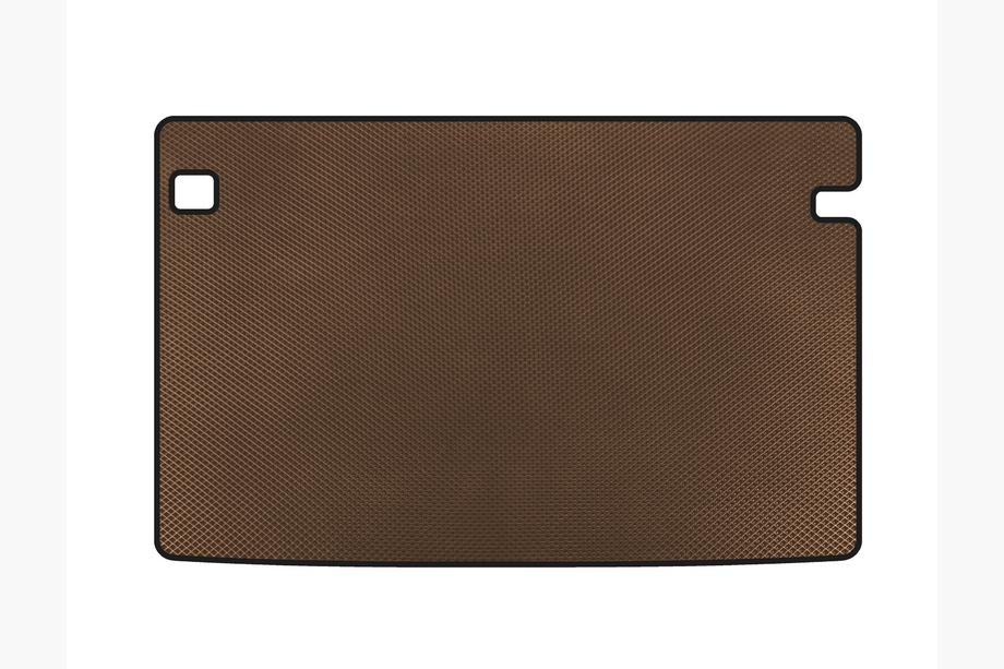 Citroen Berlingo/Multispace 2019- рр. Килимок в багажник EVA (Short, 5-ти містний, Коричневий) Image