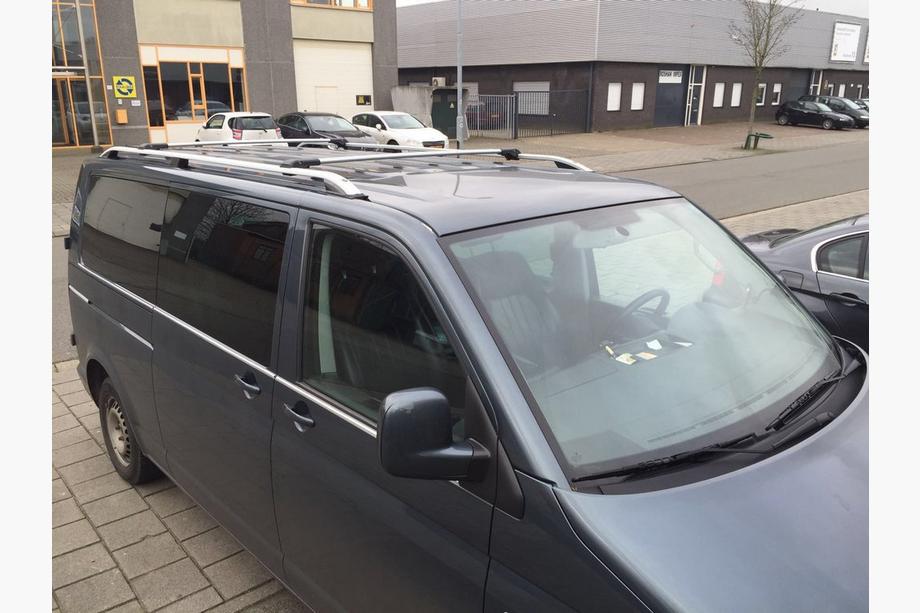 Volkswagen T5 Caravelle 2004-2010 рр. Рейлінги CROWN (сірий мат) Довга база Фото 12