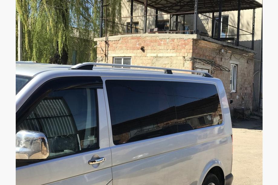 Volkswagen T5 Transporter 2003-2010 рр. Рейлінги CROWN (сірий мат) Довга база Фото 8