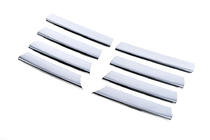 Volkswagen Bora 1998-2004 рр. Накладки на решітку (8 шт, нерж) фото 3