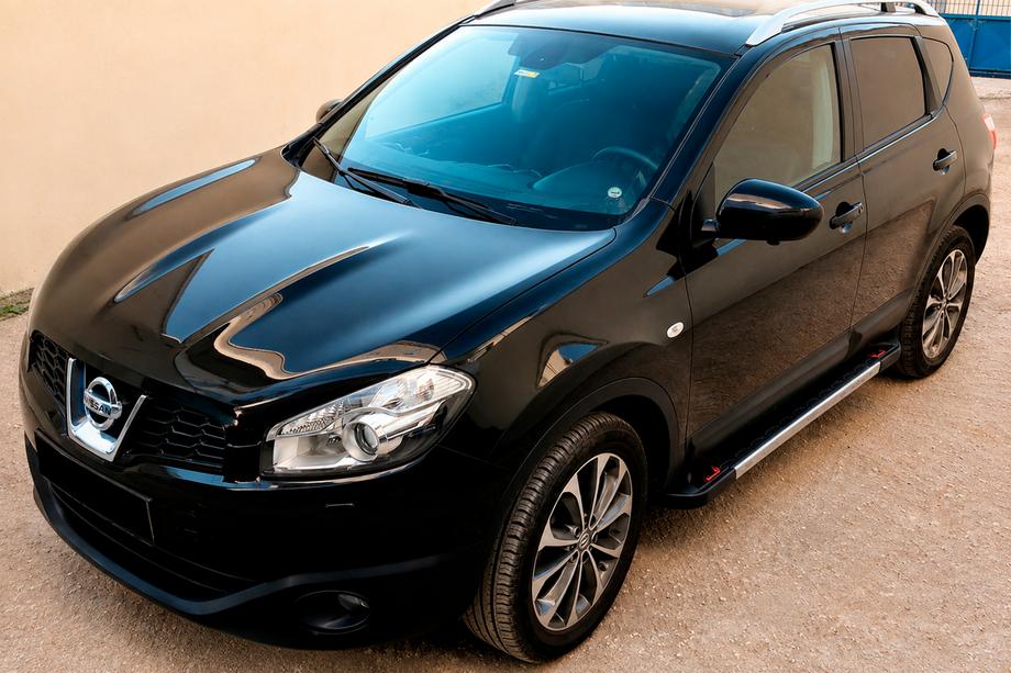 Nissan Qashqai 2007-2010 рр. Бокові пороги RedLine V1 (2 шт., Алюм.) Фото 1