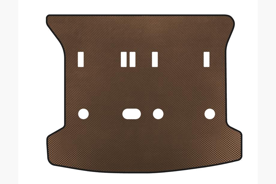 Peugeot 307 2001-2008 рр. Килимок в багажник (SW, Коричневий) Фото 1